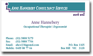 business card design