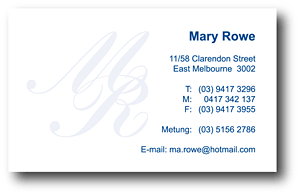 business card design
