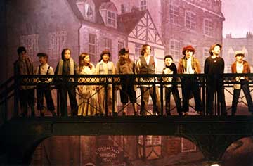 street-scene backdrop for Oliver