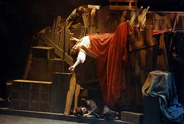 stage setting for Les Misérables
